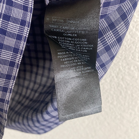 TOM FORD Men’s Plaid Dress Shirt Size 38/15 - Picture 6 of 6